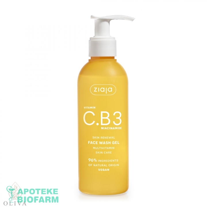 Ziaja Gel Za Čišćenje Lica Sa Vitaminom C, B3 190Ml