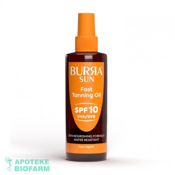 BURRA SUN FAST TANING OIL SPF10 200ML