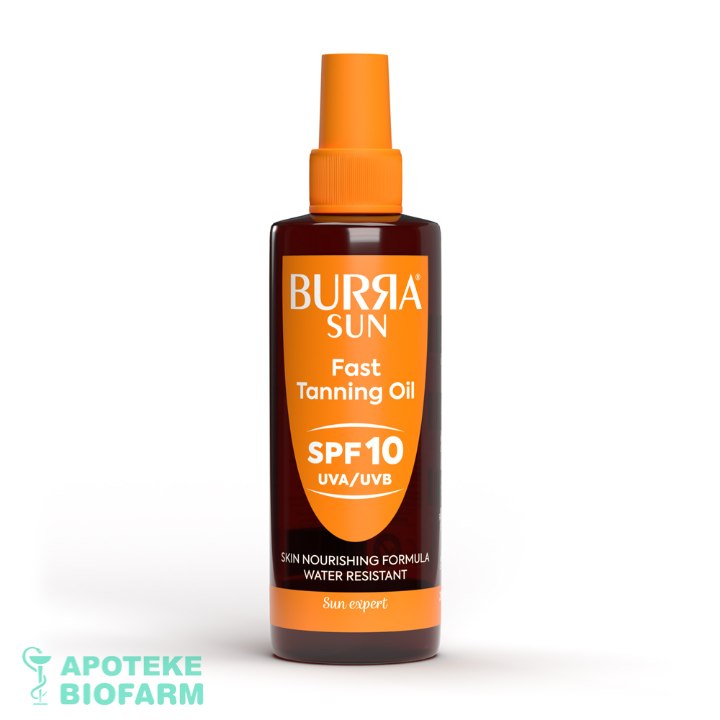 Burra Sun Fast Tan Oil Spf10 200Ml