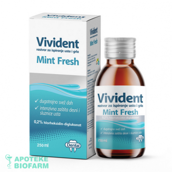 VIVIDENT MINT FRESH RASTVOR 250ML VIVIDENT MINT FRESH RASTVOR 250ML