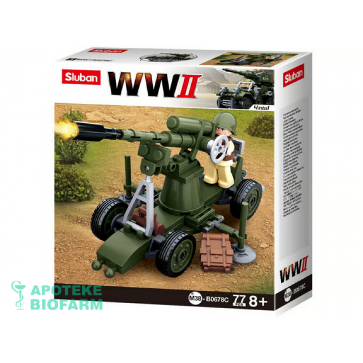 Sluban Kocke 4U1 Vojska 77 Kom