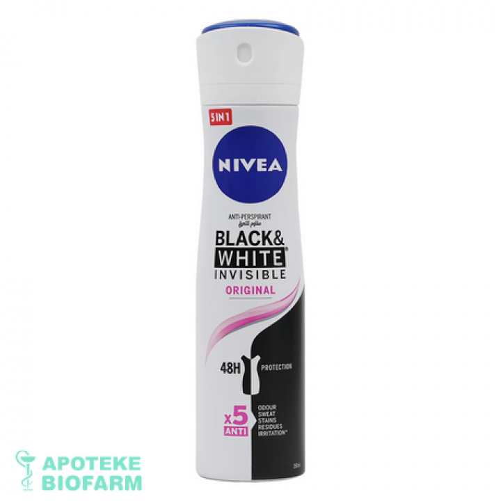 Nivea Deo W-B&W Max Protection 150Ml