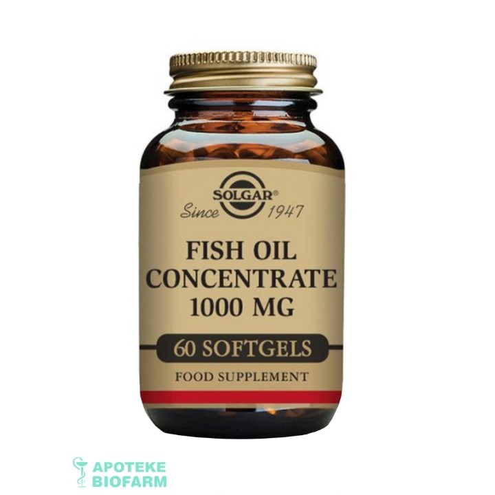 Solgar Fish Oil Concentrate Kapsule 60X1000Mg Solgar Fish Oil Concentrate Kapsule 60X1000Mg
