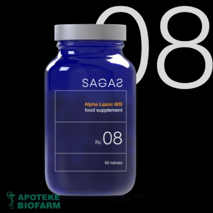 Sagas 08 Alpha Lipoic 600 Tbl A 60