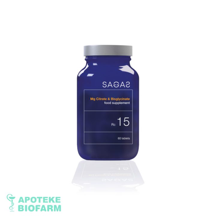 Sagas 15 Mg Citrate I Biisglycinate Tbl A 60