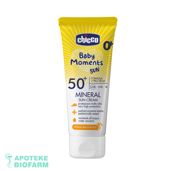 Chicco Mineralna Krema Za Sunčanje Spf 50+ 75Ml