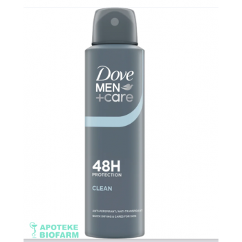 DOVE DEO SPREY MEN-CLEAN 150ML