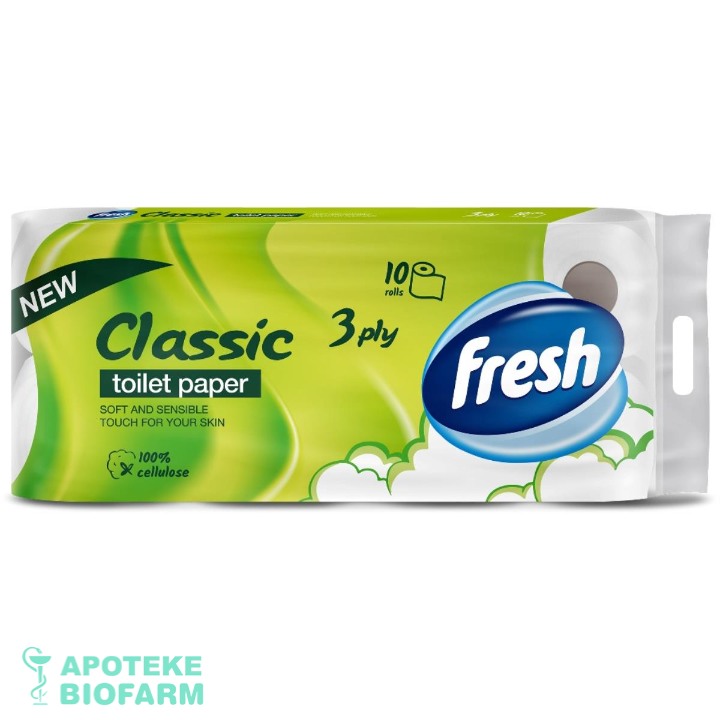 PIRAMIDA FRESH TOALETNI PAPIR CLASSIC 10/1 2SL.