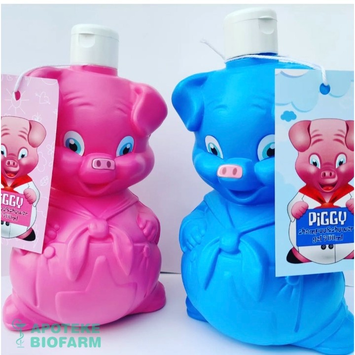 VUKSAR-PIGGY SHAMPOO AND SHOWER GEL 700ML-ROZE
