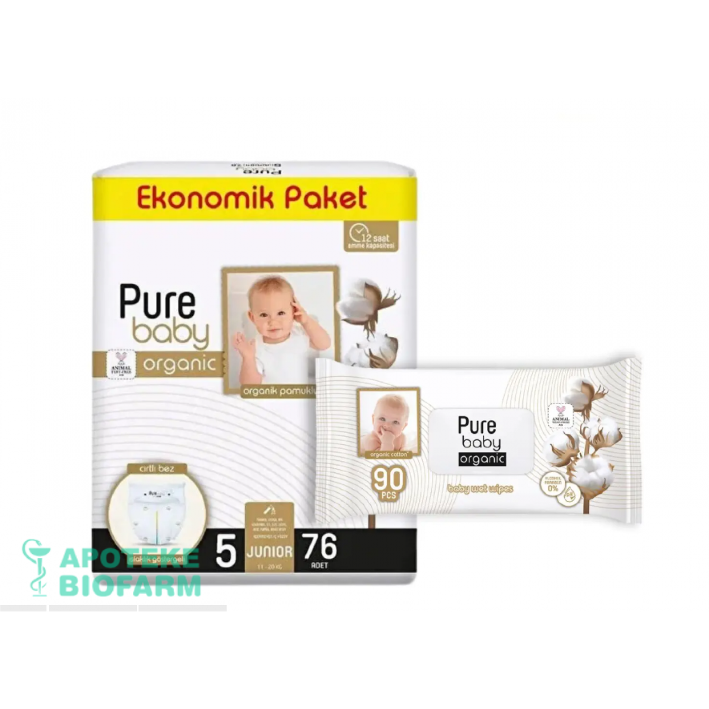 Pure Baby Pelene 5 A76 + Maramice A90 | BIOFARM Apoteka