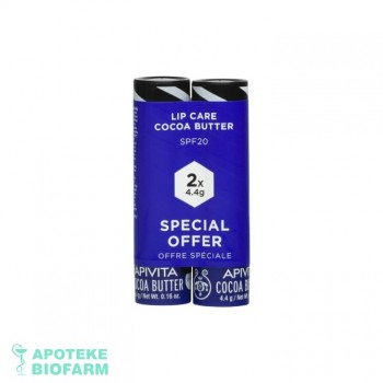 APIVITA PROMO STIK ZA USNE 1+1 KAKAO 2X4,4g