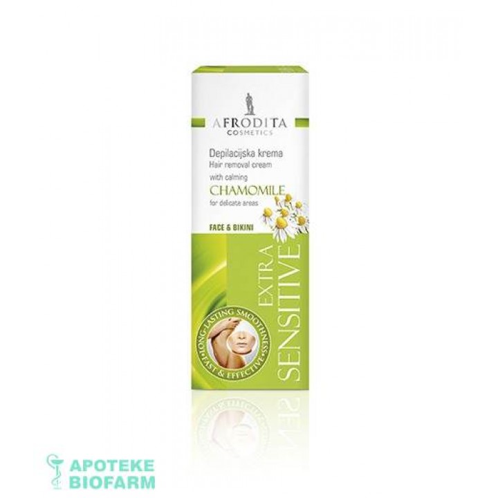Afrodita Depil Krema Face & Bikini Extra Sensitive 50Ml