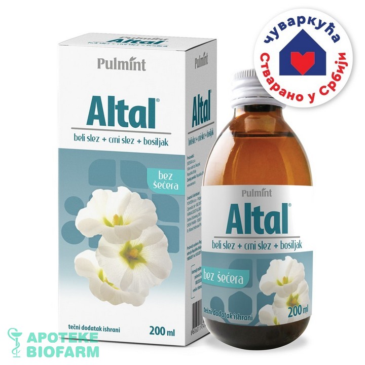 SIRUP ALTAL za suvi kašalj Adult 1x200mL Sirup Altal Za Suvi Kašalj Adult 1X200Ml