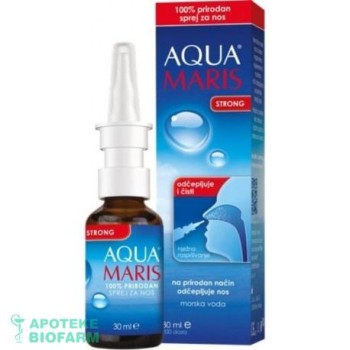 AQUA MARIS STRONG SPREJ ZA NOS HIPERTONIČNI RASTVOR  30ML AQUA MARIS STRONG SPREJ ZA NOS HIPERTONIČNI RASTVOR  30ML
