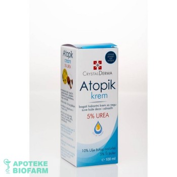 ATOPIC KREMA SA 5% UREE CRYSTAL DERMA 100ML ATOPIC KREMA SA 5% UREE CRYSTAL DERMA 100ML