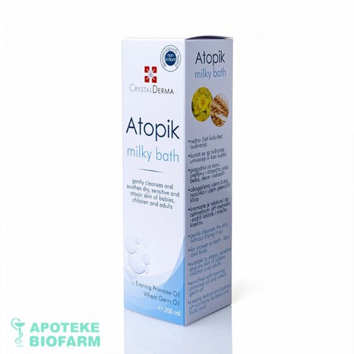 ATOPIC MILKY BATH CRYSTAL DERMA 200ML Atopic Milky Bath 200Ml