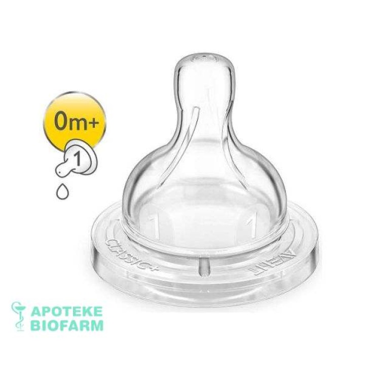Avent Cucla Classic Silikon Jedan Otvor 0M+ 0825