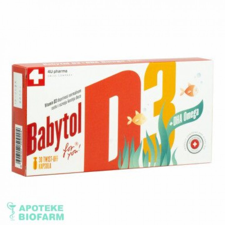 Babytol D3+Dha Omega Twist-Off Cps A30