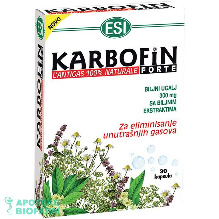 ESI KARBOFIN FORTE KAPSULE A30 Esi Karbofin Forte Kaps. A.30