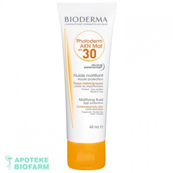 BIODERMA PHOTODERM AKN MAT SPF30 40ML  BIODERMA PHOTODERM AKN MAT SPF30 40ML