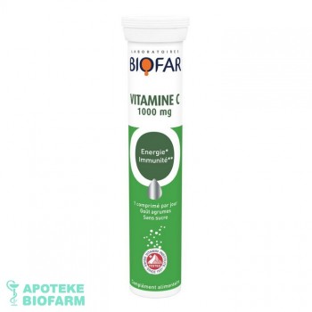 BIOFAR VITAMIN C 1000 ŠUMEĆE TABLETE A20