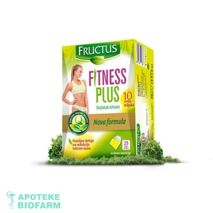 CAJ FITNESS PLUS 10 BILJAKA FILTER A25 FRUCTUS Caj Fitness Plus 10 Biljaka Filter A25 Fructus