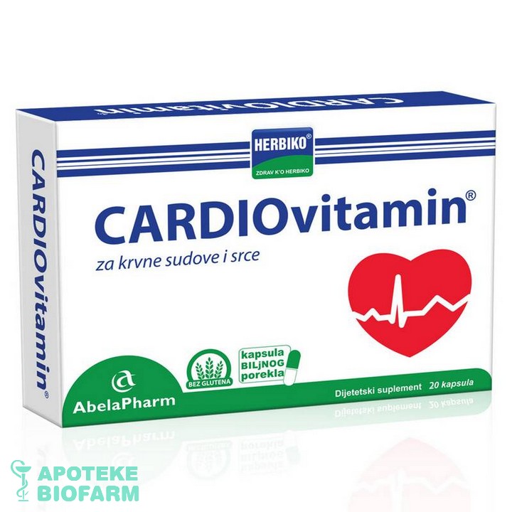 CARDIOVITAMIN kaps. a20 HERBIKO Cardiovitamin Kaps. A20 Herbiko