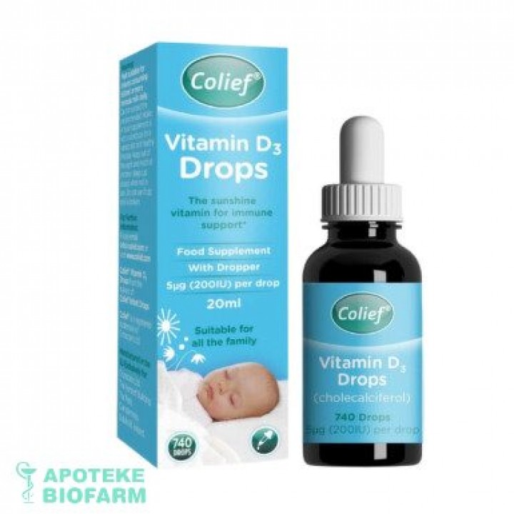 Colief Kapi Za Bebe Sa  Vit.d 20Ml