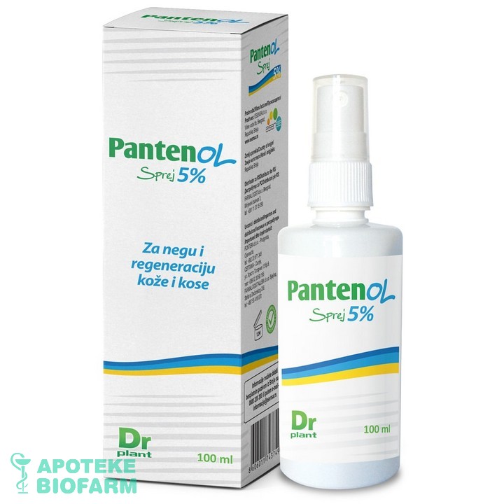 DR PLANT PANTENOL SPREJ 5% 100ML Dr Plant Pantenol Sprej 5% 100Ml