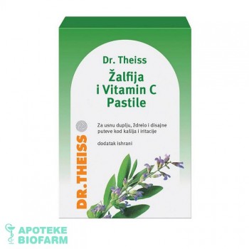 DR THEISS ŽALFIJA+VITAMIN C PASTILE A24