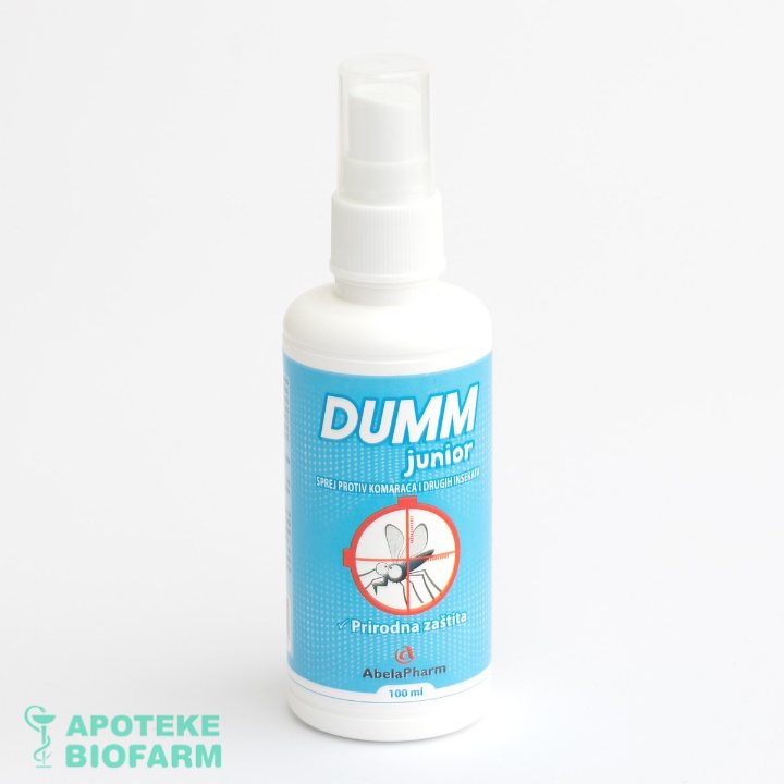 DUMM JUNIOR sprej protiv komaraca i drugih insekata 100mL Dumm Junior Sprej Protiv Komaraca I Drugih Insekata 100Ml