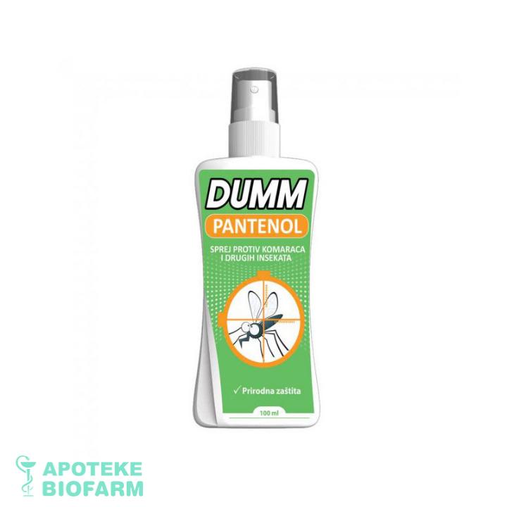 Dumm Pantenol Sprej 100Ml Protiv Komaraca I Drugih Insekata