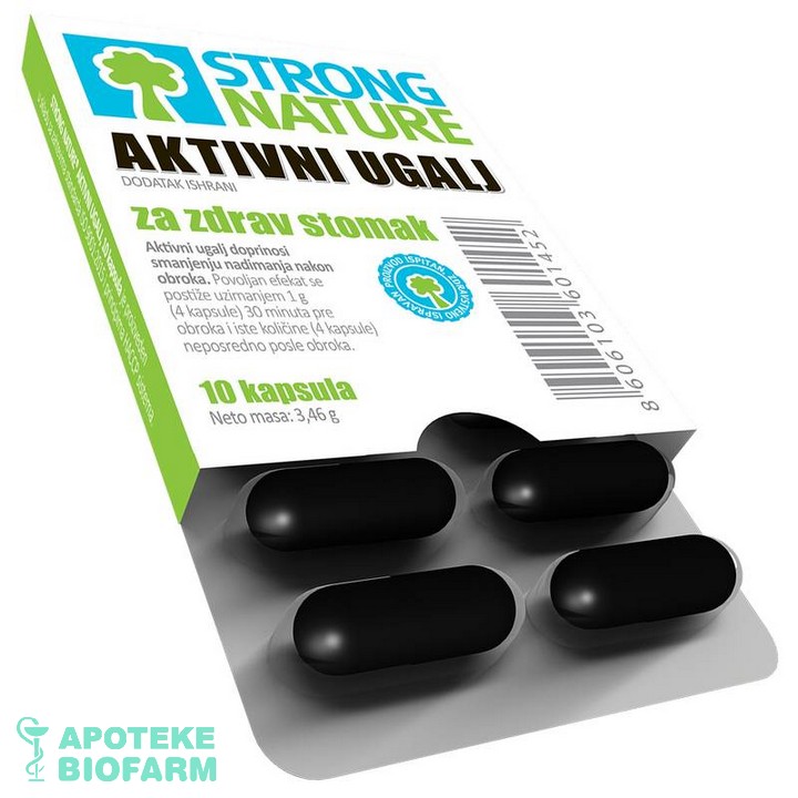 Elephant Aktivni Ugalj Cps. 10X250 Mg