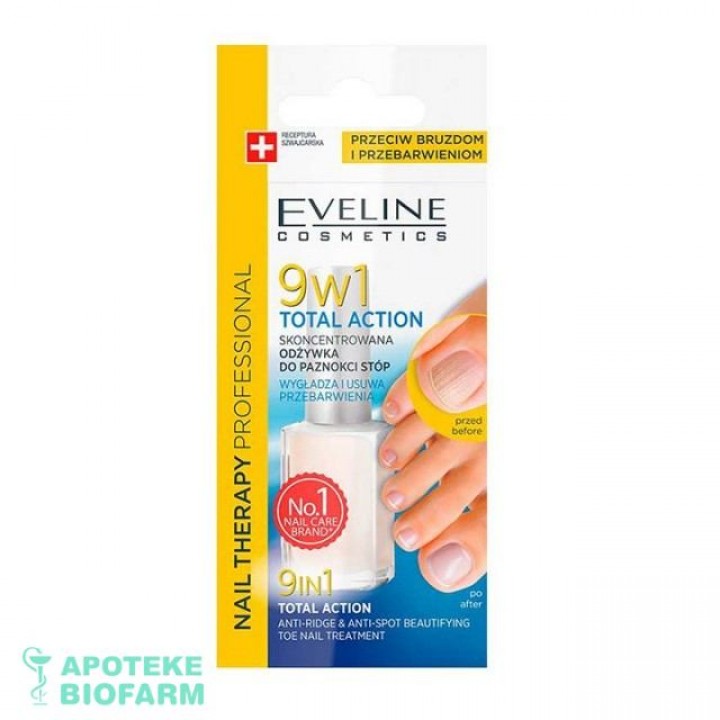 Eveline Nail Therapy 9U1 Toe 12Ml