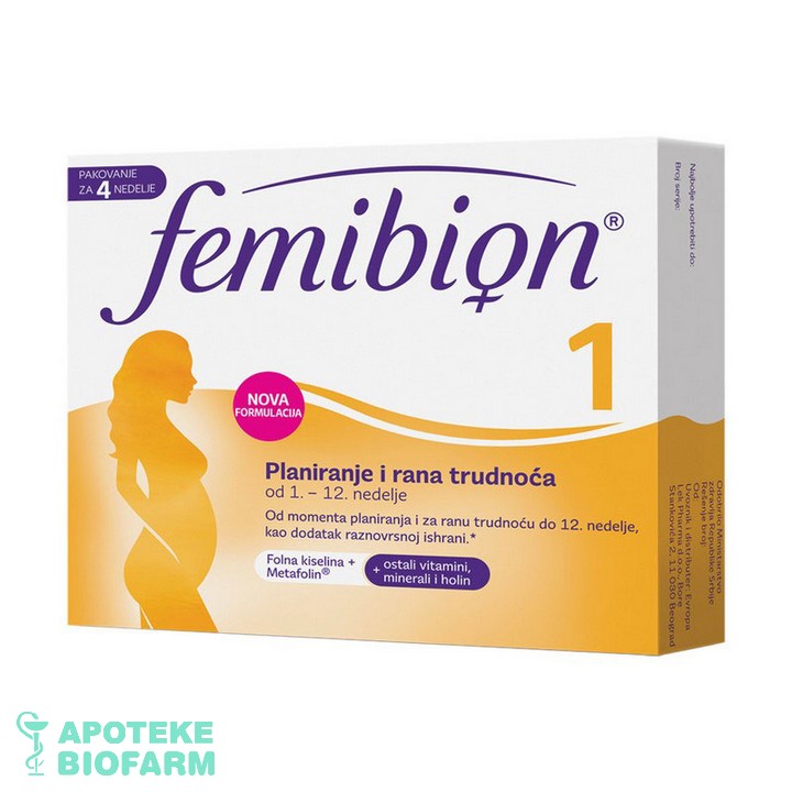 FEMIBION 1 TBL A 28 KOM Femibion 1 Tbl A 28 Kom