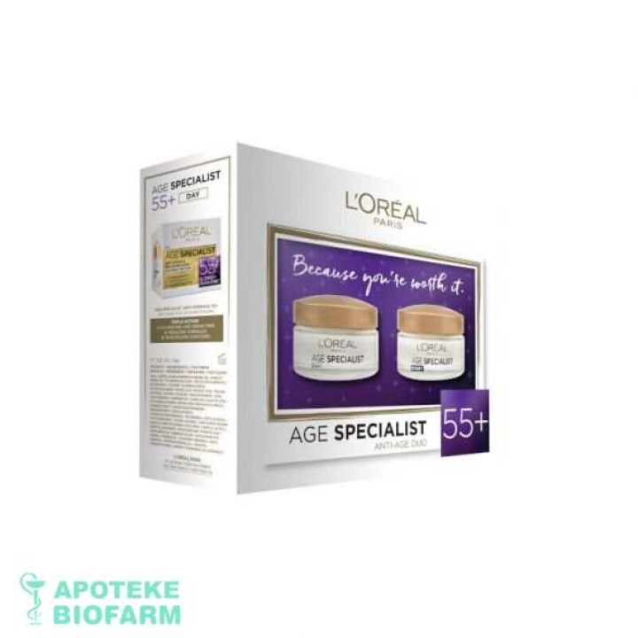 Loreal Dermo Expert Set Age Specialist 55+ Dnevna+Noćna Krema