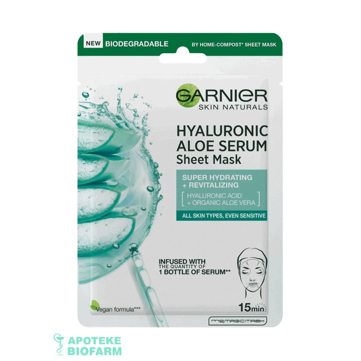 Garnier Skin Naturals Maska Za Lice Sa Hijaluronskom Kiselinom 33G